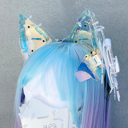 Large 3D Cat Ear Unit H-04 Aurora